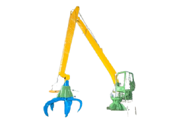 Revolving grabber for 360-degree scrap handling